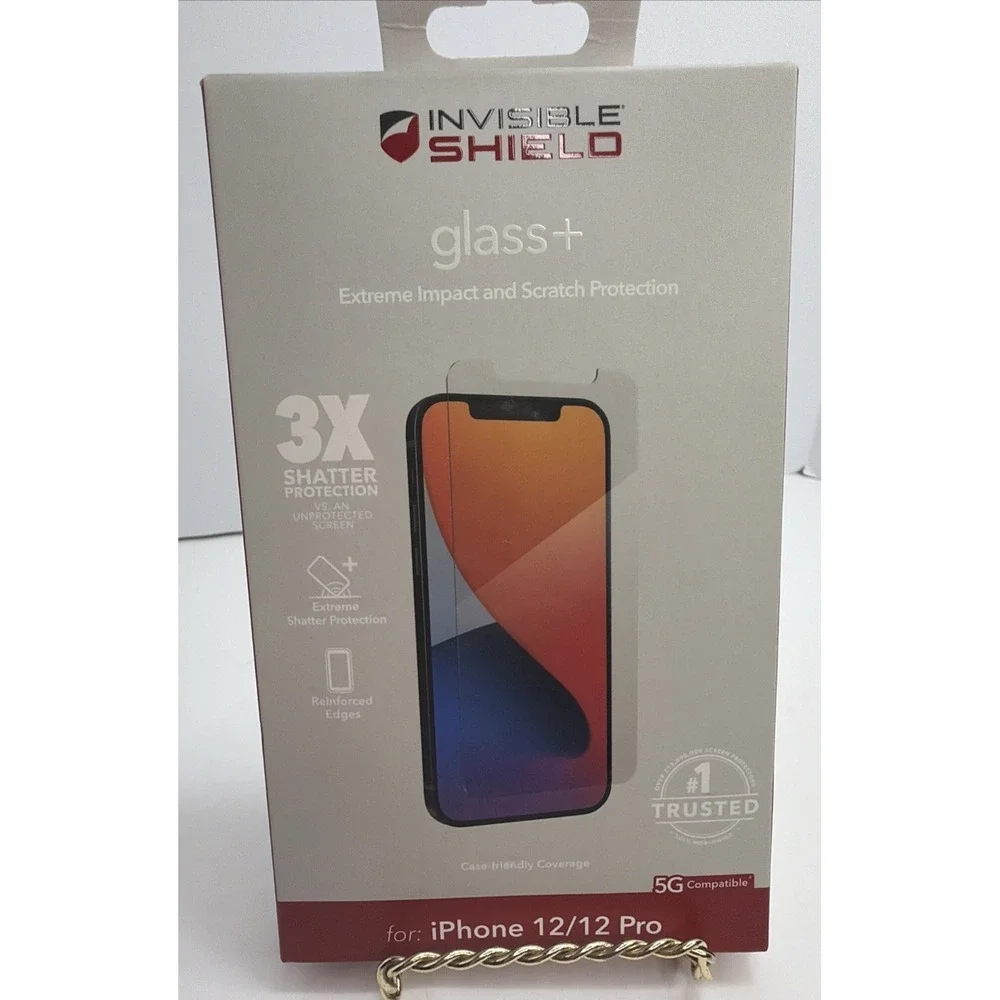 ZAGG Invisible Shield Glass Elite+ Screen Protector for iPhone 12/12 Pro New